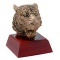 Tiger, Antique Gold, Resin Sculpture - 4"